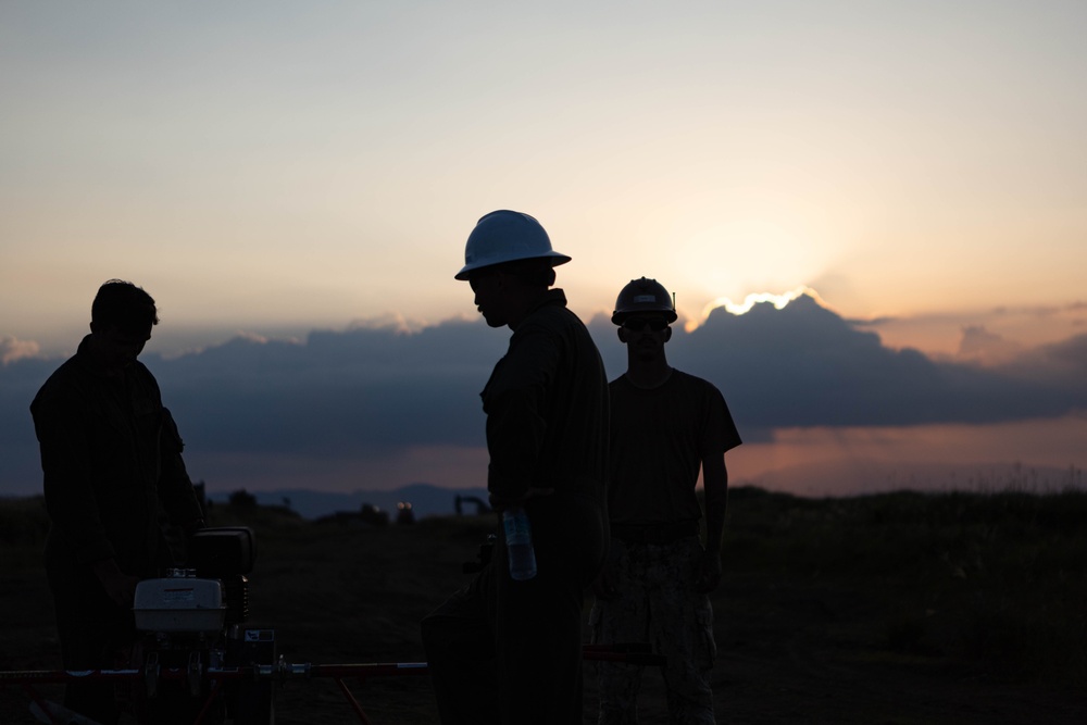 Better Together - Japan Ground Self-Defense Force, U.S. Marines, and Sailors prepare Kirishima Training Area for airfield damage repair training