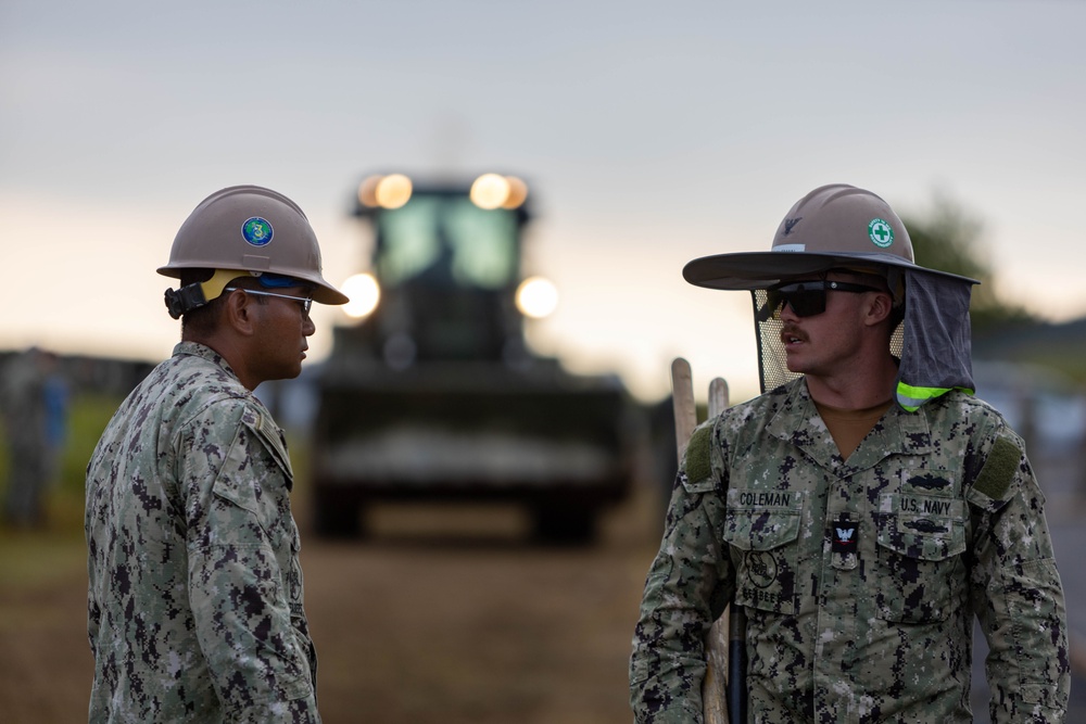 Moving Parts - Japan Ground Self-Defense Force, U.S. Marines, and Sailors prepare Kirishima Training Area for airfield damage repair training