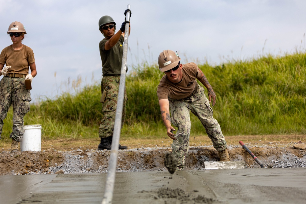 Moving Parts - Japan Ground Self-Defense Force, U.S. Marines, and Sailors prepare Kirishima Training Area for airfield damage repair training