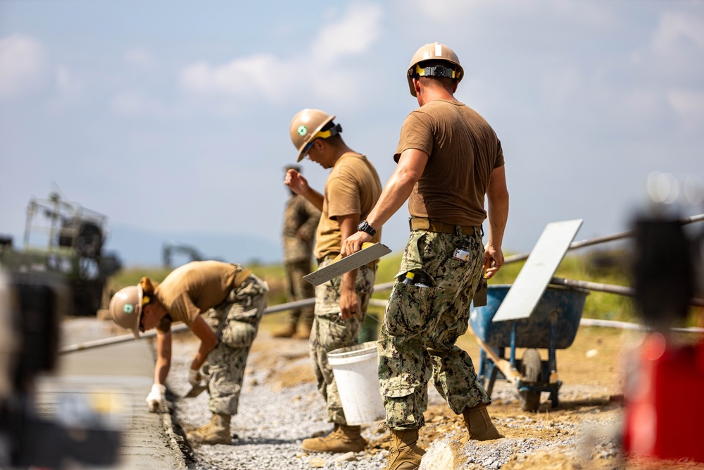 Moving Parts - Japan Ground Self-Defense Force, U.S. Marines, and Sailors prepare Kirishima Training Area for airfield damage repair training