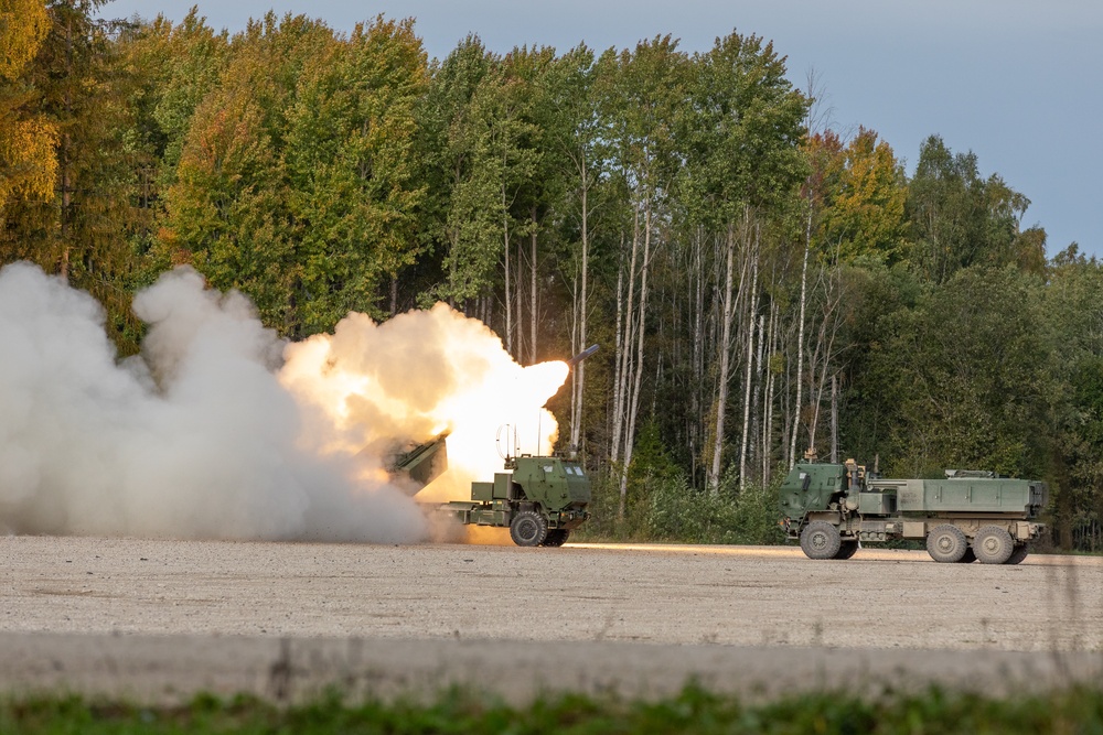 HIMARS crews conduct live-fire exercise with NATO allies in Estonia