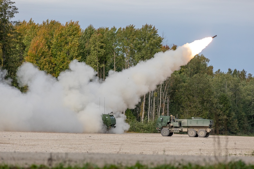 HIMARS crews conduct live-fire exercise with NATO allies in Estonia