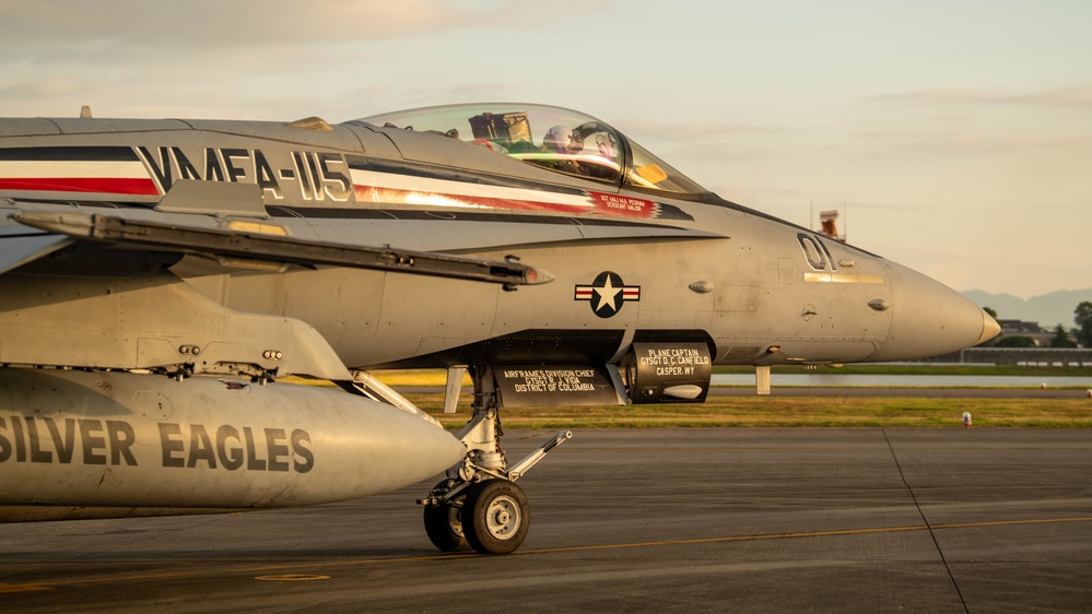 Farewell Silver Eagles! Marine Fighter Attack Squadron 115 Fly Off Marine Corps Air Station Iwakuni