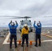 The Warlords of HMS 51 conduct flight operations aboard USS Shoup (DDG 86)