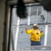 The Warlords of HMS 51 conduct flight operations aboard USS Shoup (DDG 86)