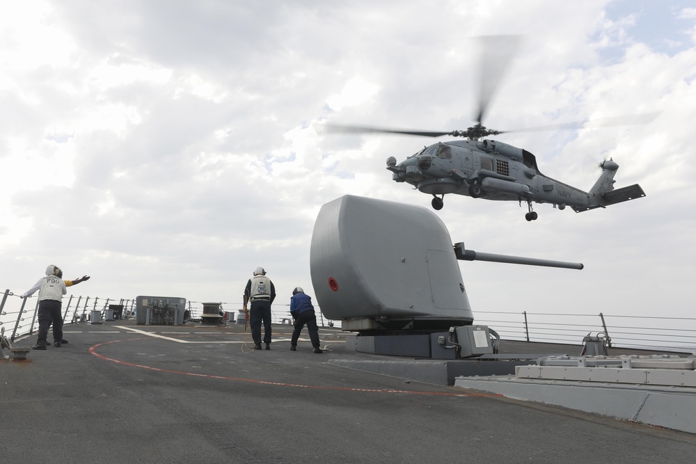 Flight Operations Onboard USS Ramage