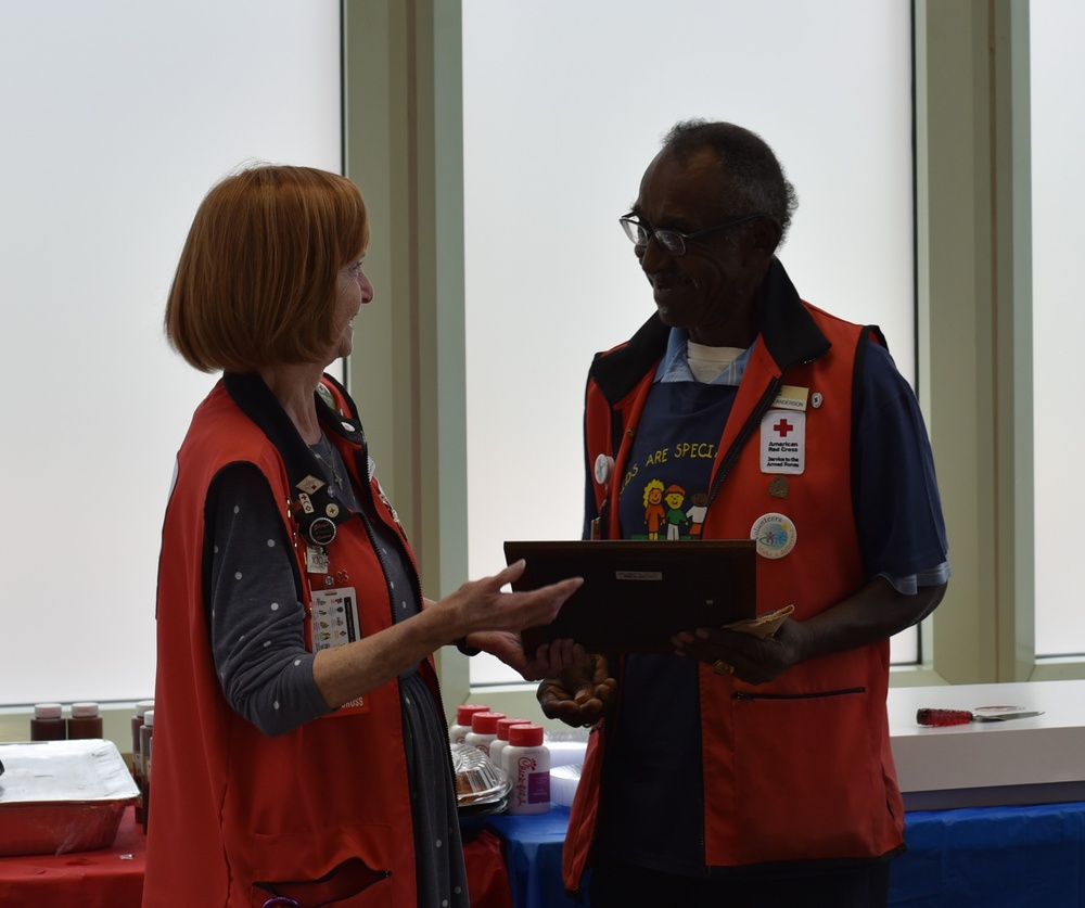 Celebrating 35 years of volunteer service with the American Red Cross