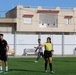 Youth from Ben Arous participating in the football tournament at the USAID Ma3an renovated Sports Complex