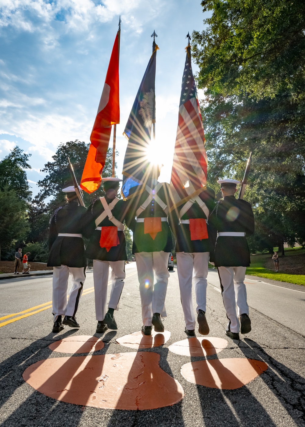 Colors marching into the sun