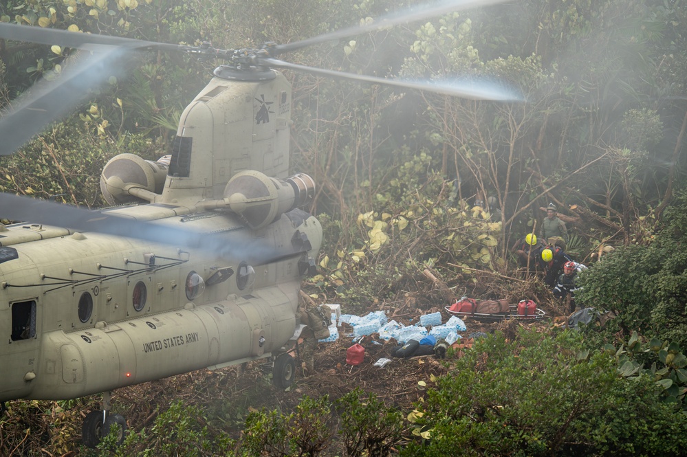 JTF-Bravo Soldiers, Airmen respond to crashed Panamanian aeronaval helicopter