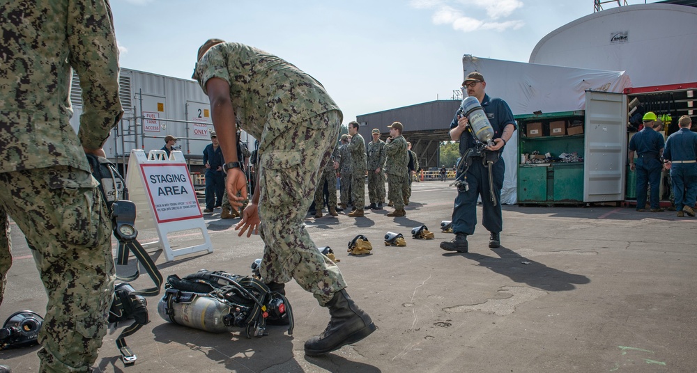 TRFB and USS Maine Sailors Train with NRNW Fire and Emergency Services