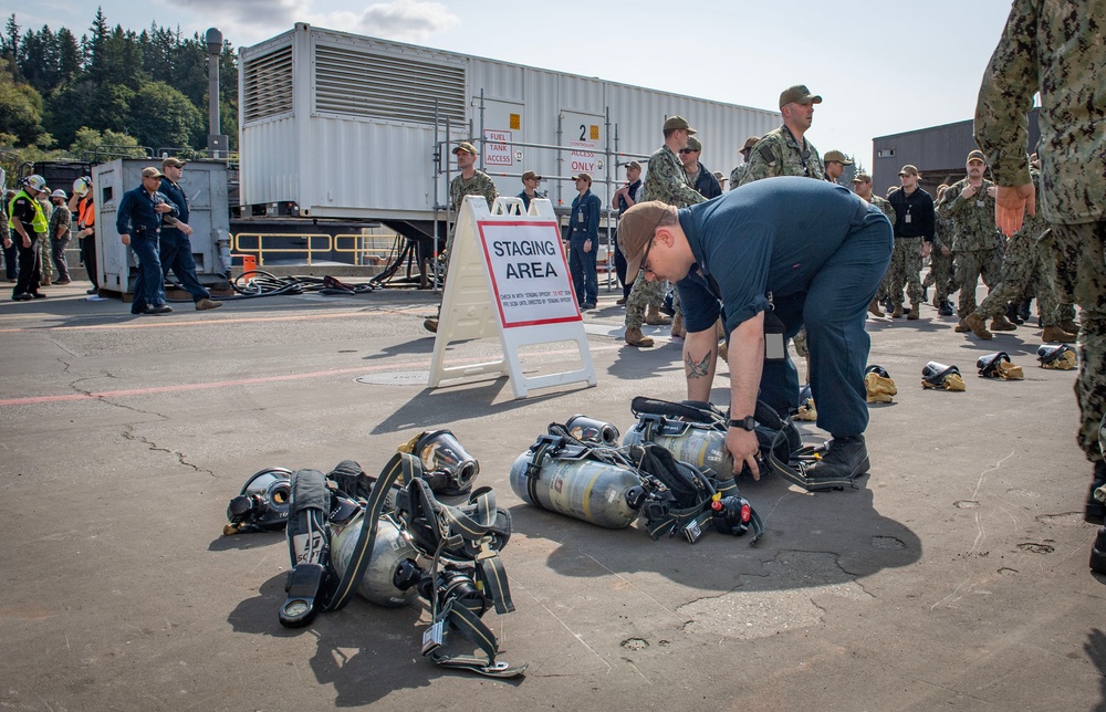 TRFB and USS Maine Sailors Train with NRNW Fire and Emergency Services