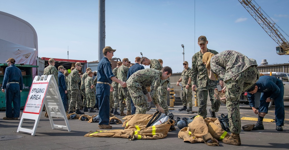 TRFB and USS Maine Sailors Train with NRNW Fire and Emergency Services