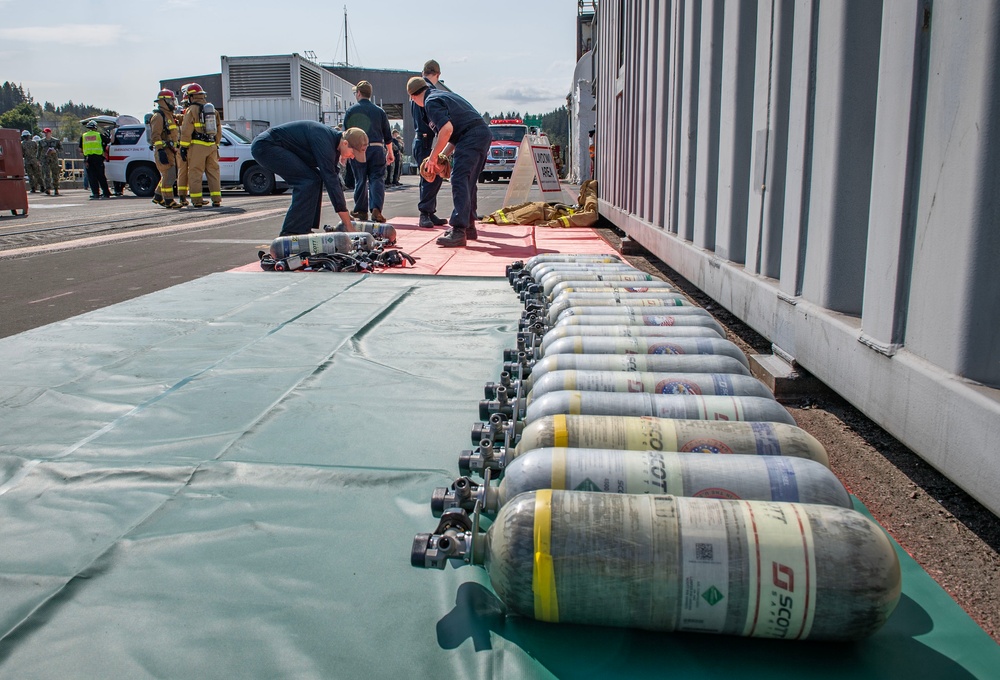 TRFB and USS Maine Sailors Train with NRNW Fire and Emergency Services