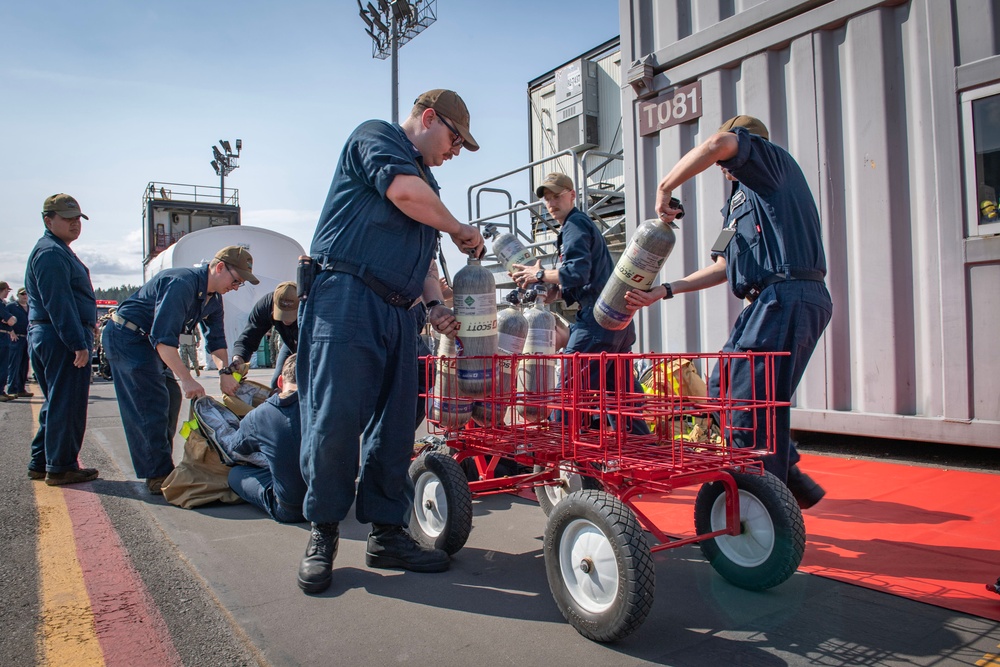 TRFB and USS Maine Sailors Train with NRNW Fire and Emergency Services