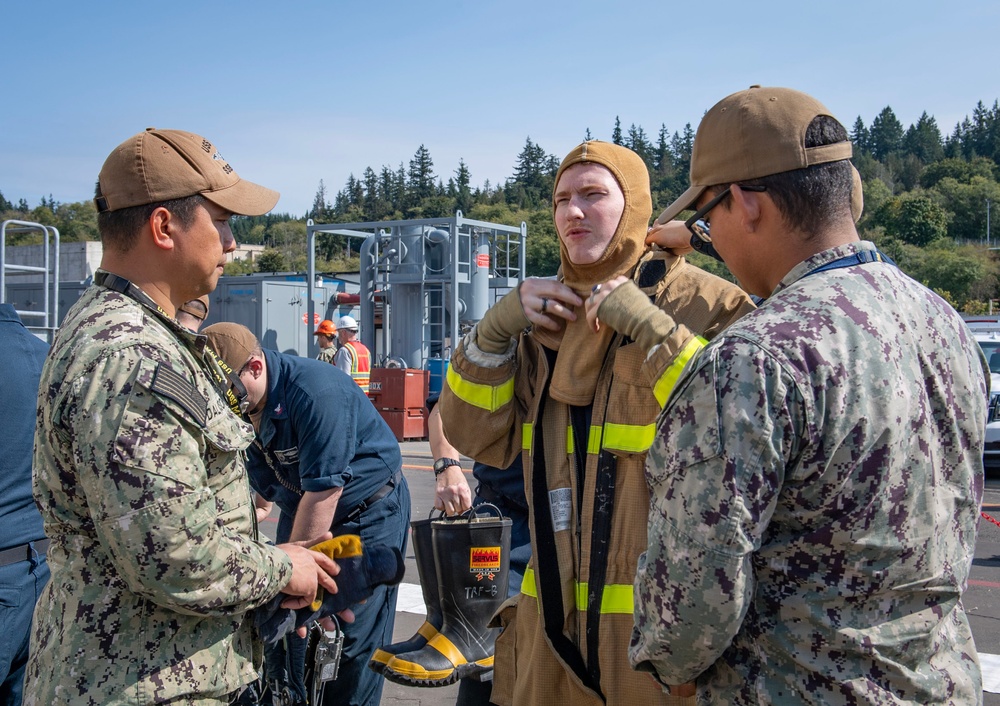 TRFB and USS Maine Sailors Train with NRNW Fire and Emergency Services