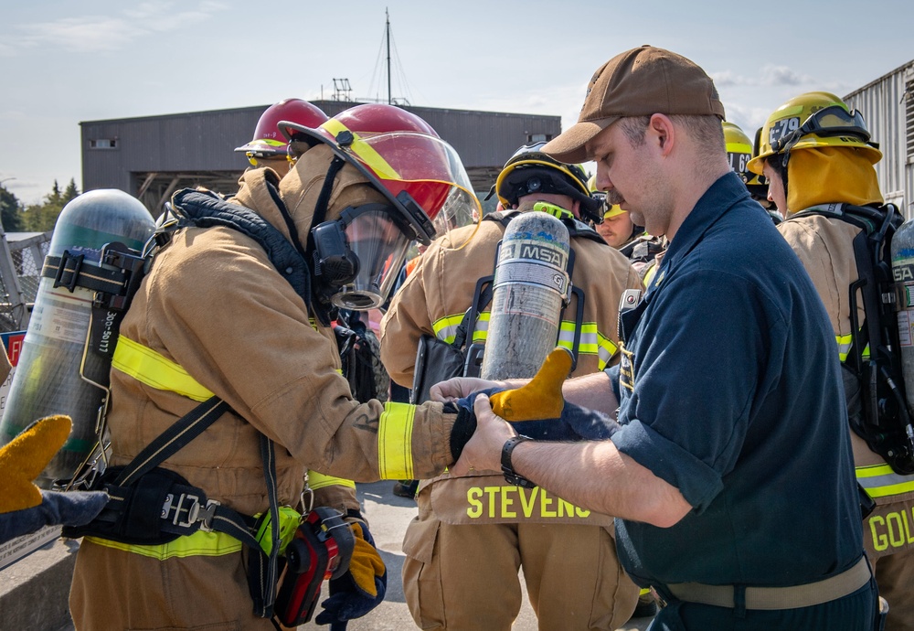 TRFB and USS Maine Sailors Train with NRNW Fire and Emergency Services