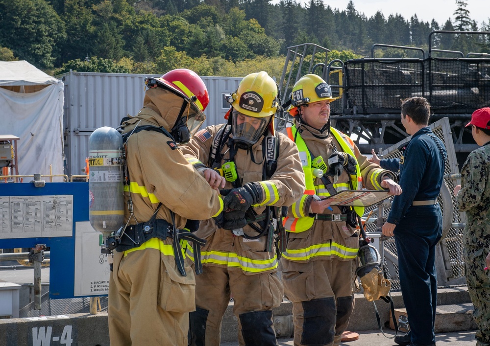 TRFB and USS Maine Sailors Train with NRNW Fire and Emergency Services