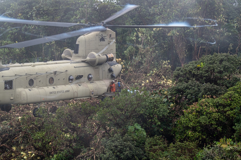 JTF-Bravo Soldiers, Airmen respond to crashed Panamanian aeronaval helicopter