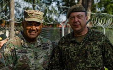 U.S. Army Europe and Africa commander visits Task Force Marne at Camp Adazi, Latvia