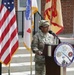 Col. Tasha Lowery gives remarks.