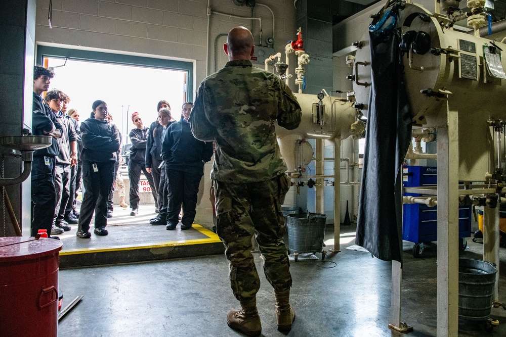 104th Fighter Wing Welcomes local high school students