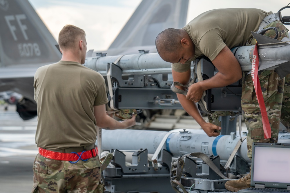 3rd Wing participates in William Tell 2023 F-22A Raptor weapons load competition
