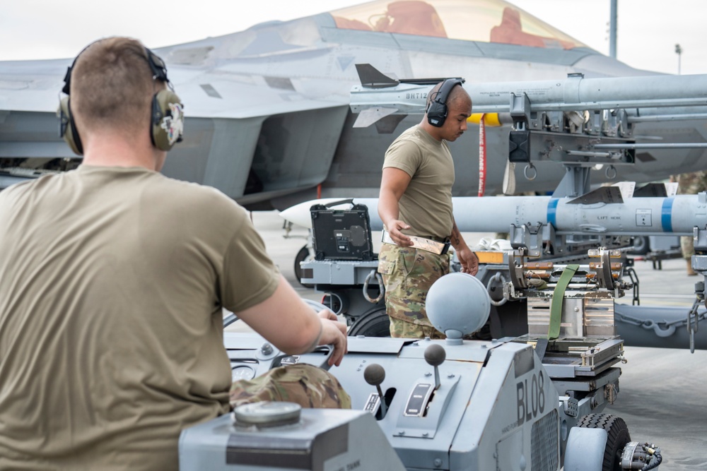 3rd Wing participates in William Tell 2023 F-22A Raptor weapons load competition