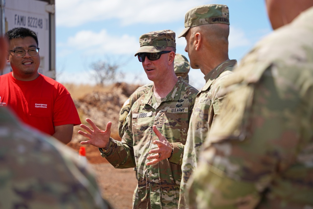 Chief of Engineers visits site of temporary school in Lahaina