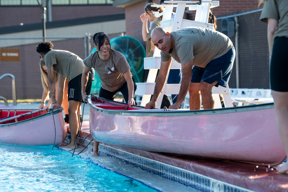 Wing leadership takes home win in canoe tug-of-war