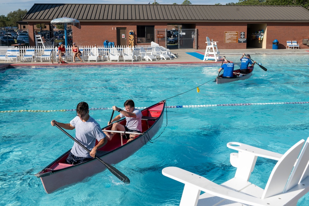 Wing leadership takes home win in canoe tug-of-war