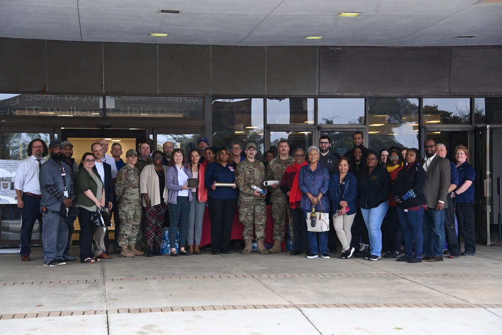 844th Communications Group open 50 year old time capsule