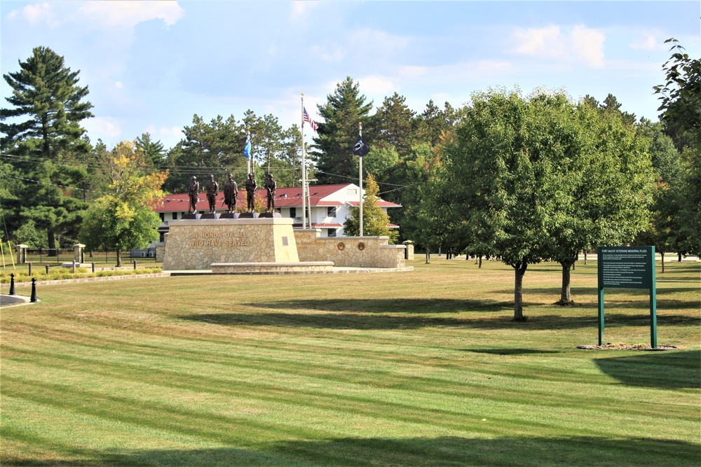 Fort McCoy’s Veterans Memorial Plaza was dedicated in 2009; serves as center point for McCoy activities