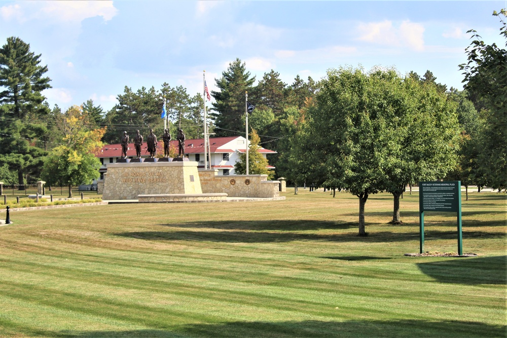 Fort McCoy’s Veterans Memorial Plaza was dedicated in 2009; serves as center point for McCoy activities