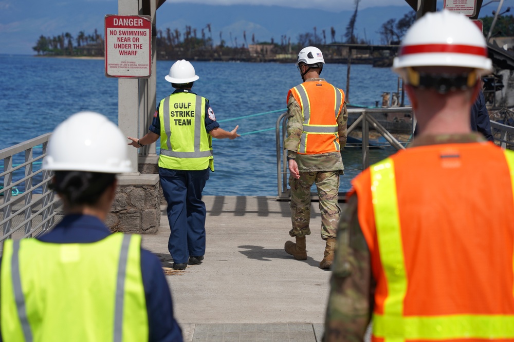 Chief of Engineers surveys fire-damaged areas in Lahaina