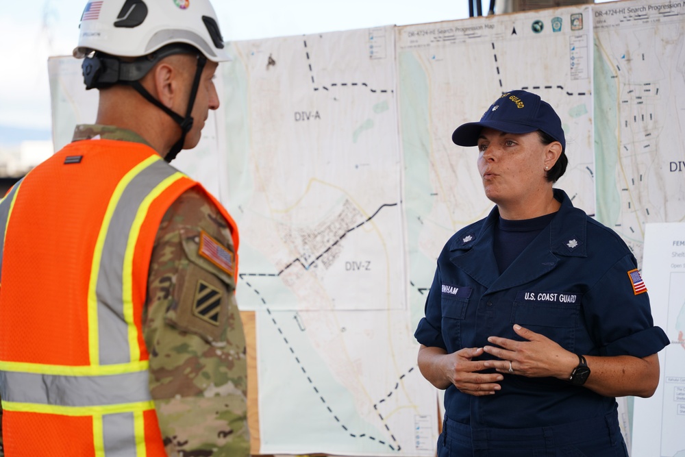 Chief of Engineers surveys fire-damaged areas in Lahaina