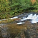 Fall colors 2023 at Trout Falls in Fort McCoy's Pine View Recreation Area