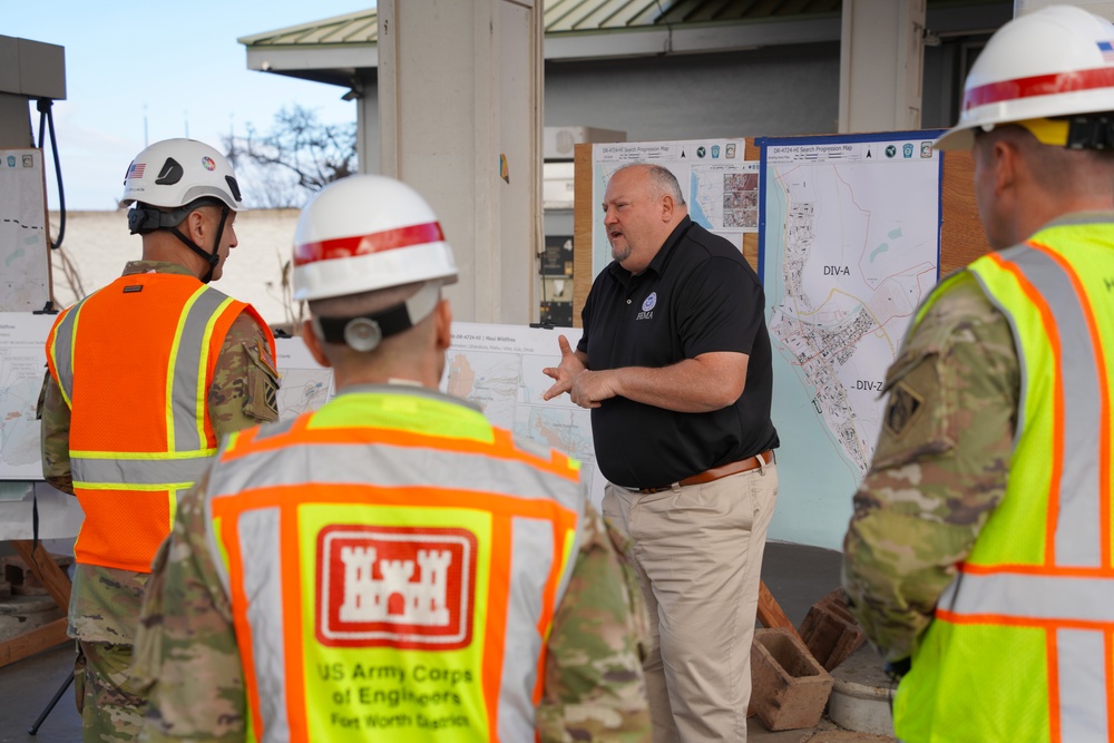 Chief of Engineers surveys fire-damaged areas in Lahaina