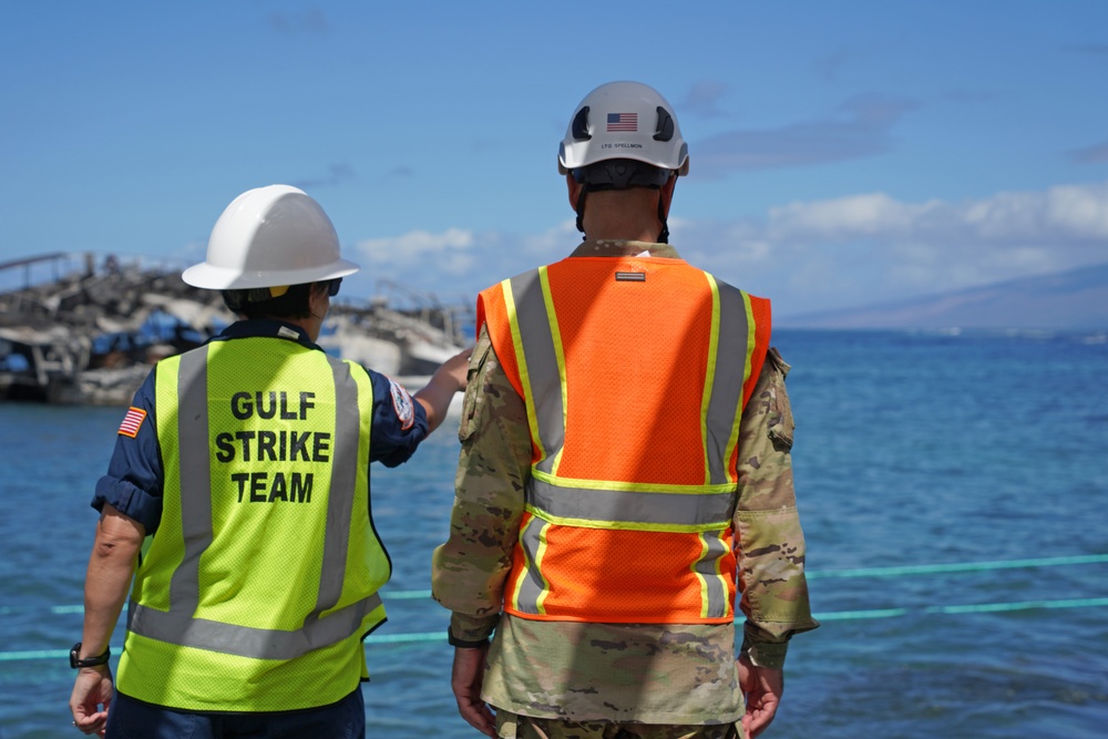 Chief of Engineers surveys fire-damaged areas in Lahaina