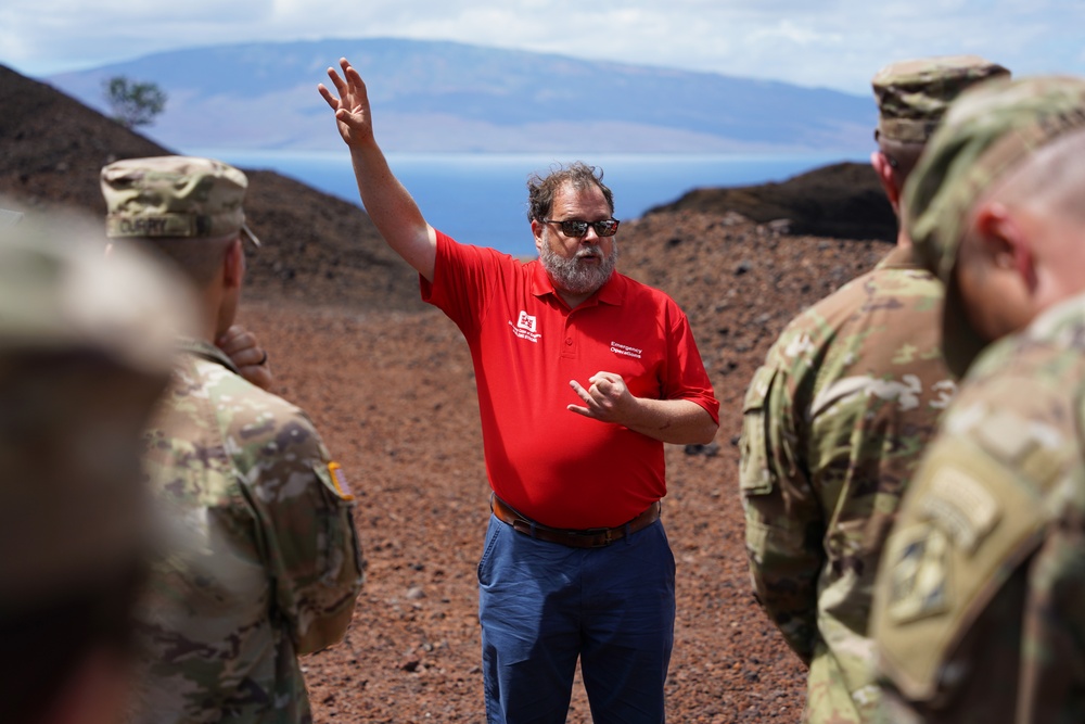 Chief of Engineers surveys fire-damaged areas in Lahaina