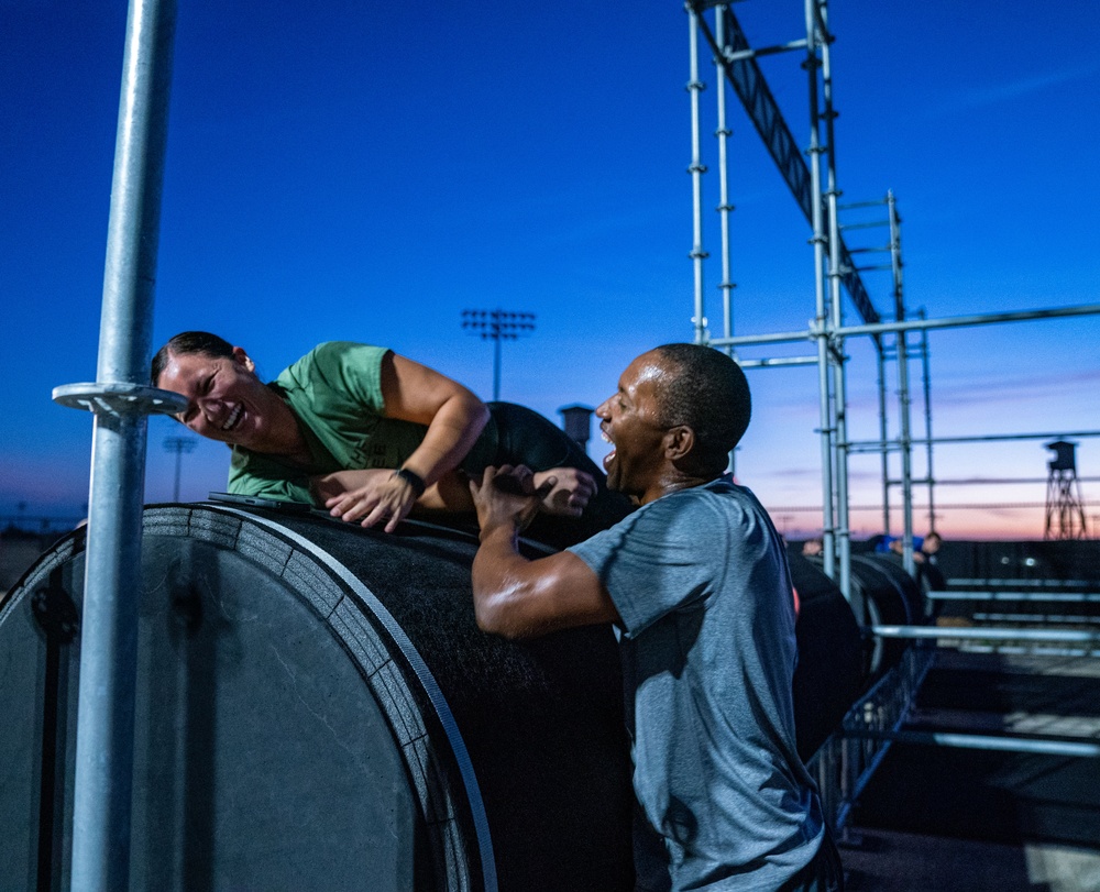 U.S. Army North Soldiers overcome Alpha Warrior obstacle course