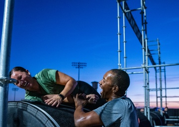 U.S. Army North Soldiers overcome Alpha Warrior obstacle course