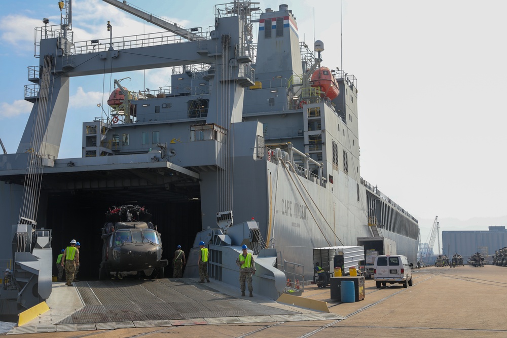 1st Combat Aviation Brigade Port Operations