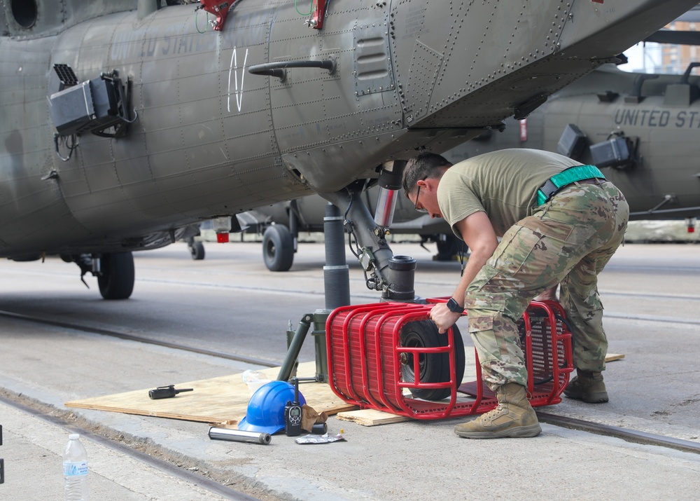 1st Combat Aviation Brigade Port Operations