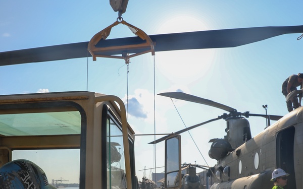 1st Combat Aviation Brigade Port Operations