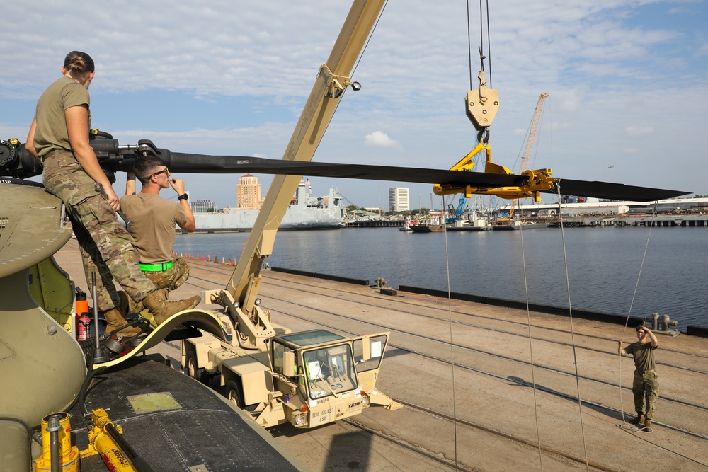 1st Combat Aviation Brigade Port Operations