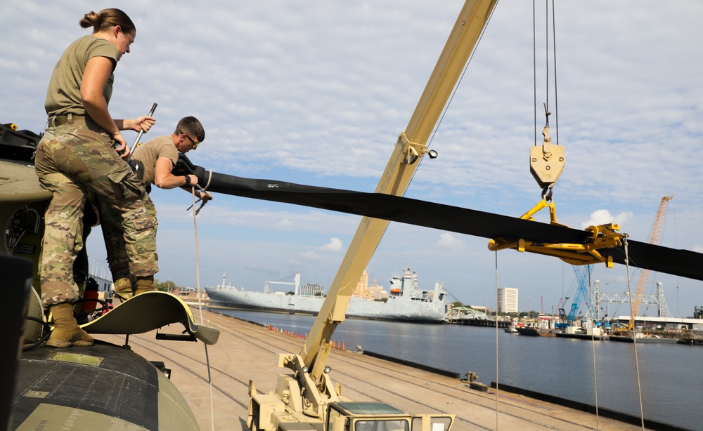 1st Combat Aviation Brigade Port Operations