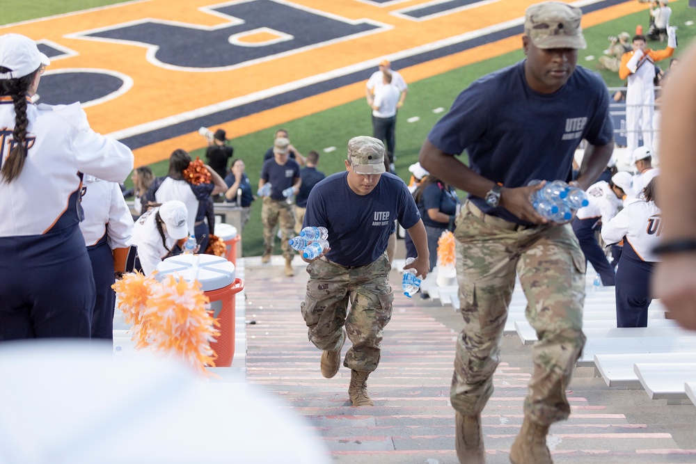 Bliss Soldiers, regional first responders center stage during UTEP '915 Heroes Night' football game