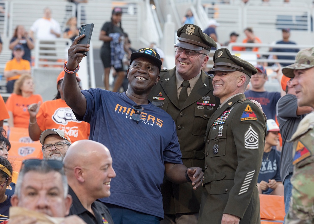 Bliss Soldiers, regional first responders center stage during UTEP '915 Heroes Night' football game