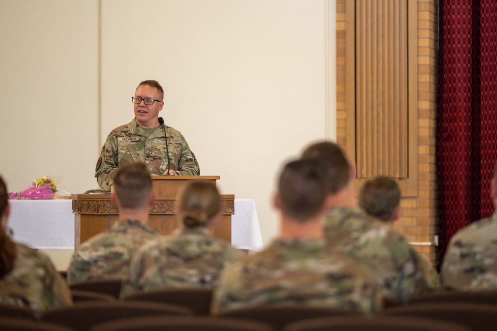 The 28th Bomb Wing Conducts Changing of the Stole